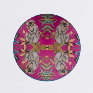 Manu Flora-Fauna Placemats, Monkeys on Fuchsia, M&B Registry