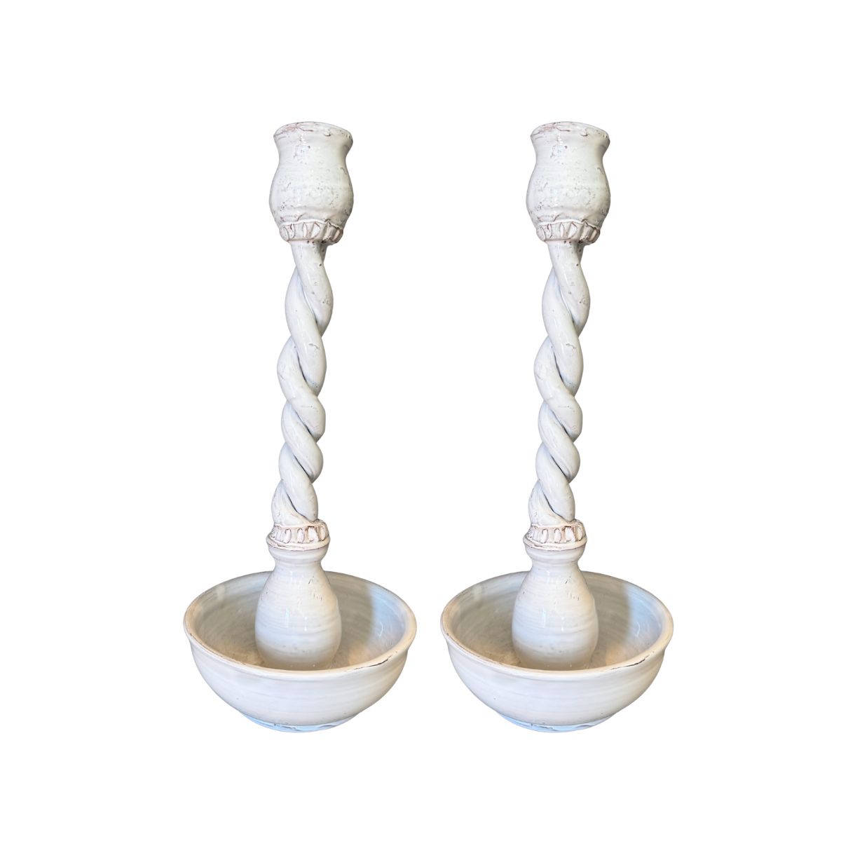 CI ‘Treccia’ Candlesticks, pair, G&B Registry