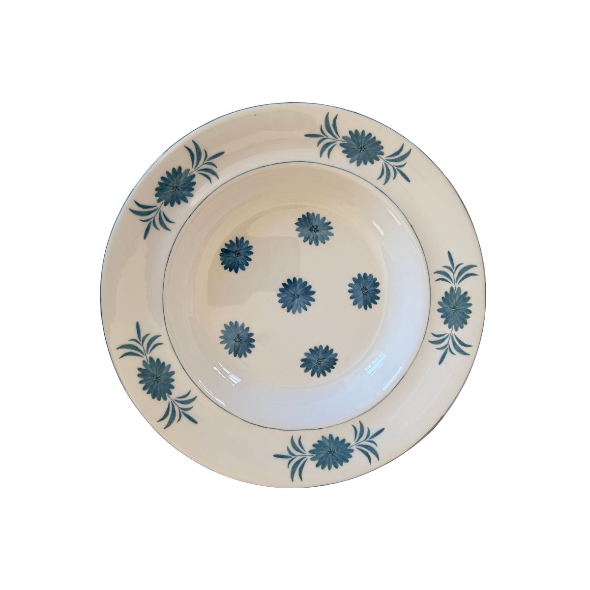 LP ‘Daisy’ Soup Plate, blue, G&B Registry