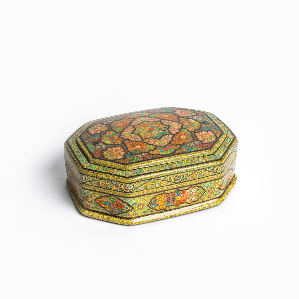 Kashmiri Papier-mâché Lidded Box