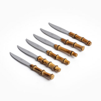 'Bamboo' Flatware - steak knives, set 6