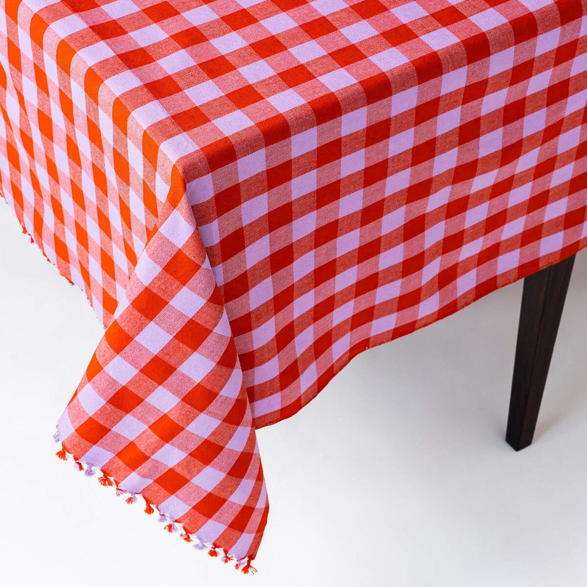 HTH Poppy Gingham Tablecloth