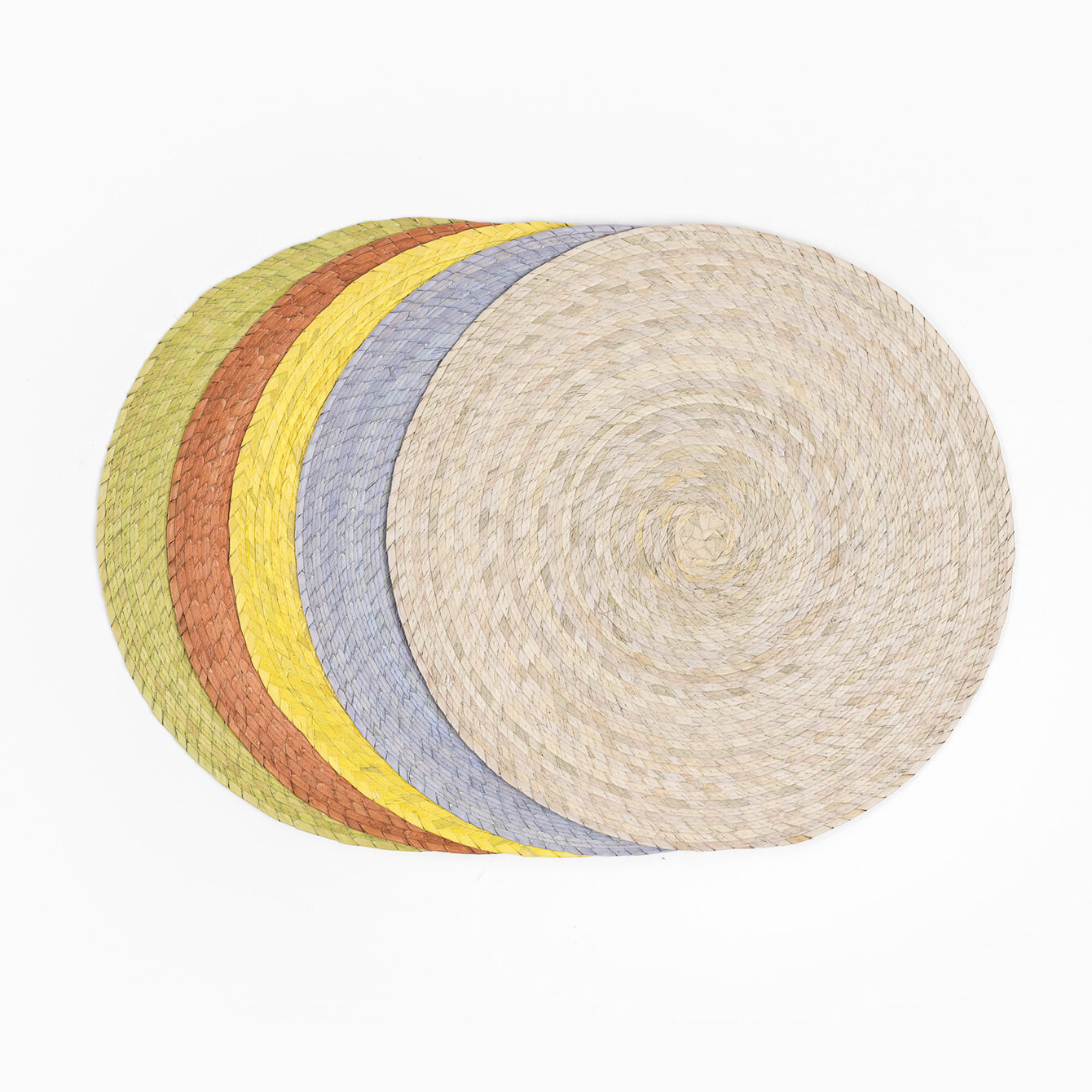 Makaua Handwoven Palm Placemat, Round