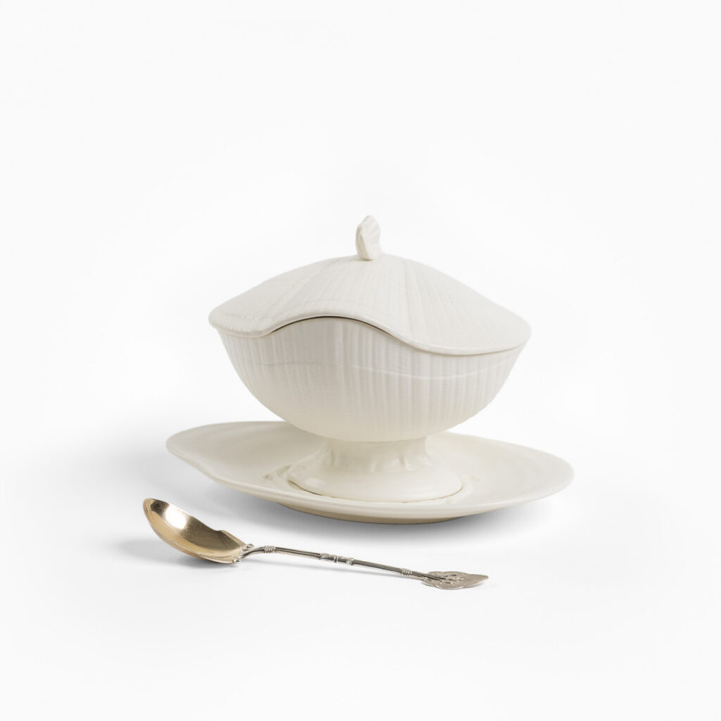 Wedgwood Sauce Tureen and Sterling Spoon