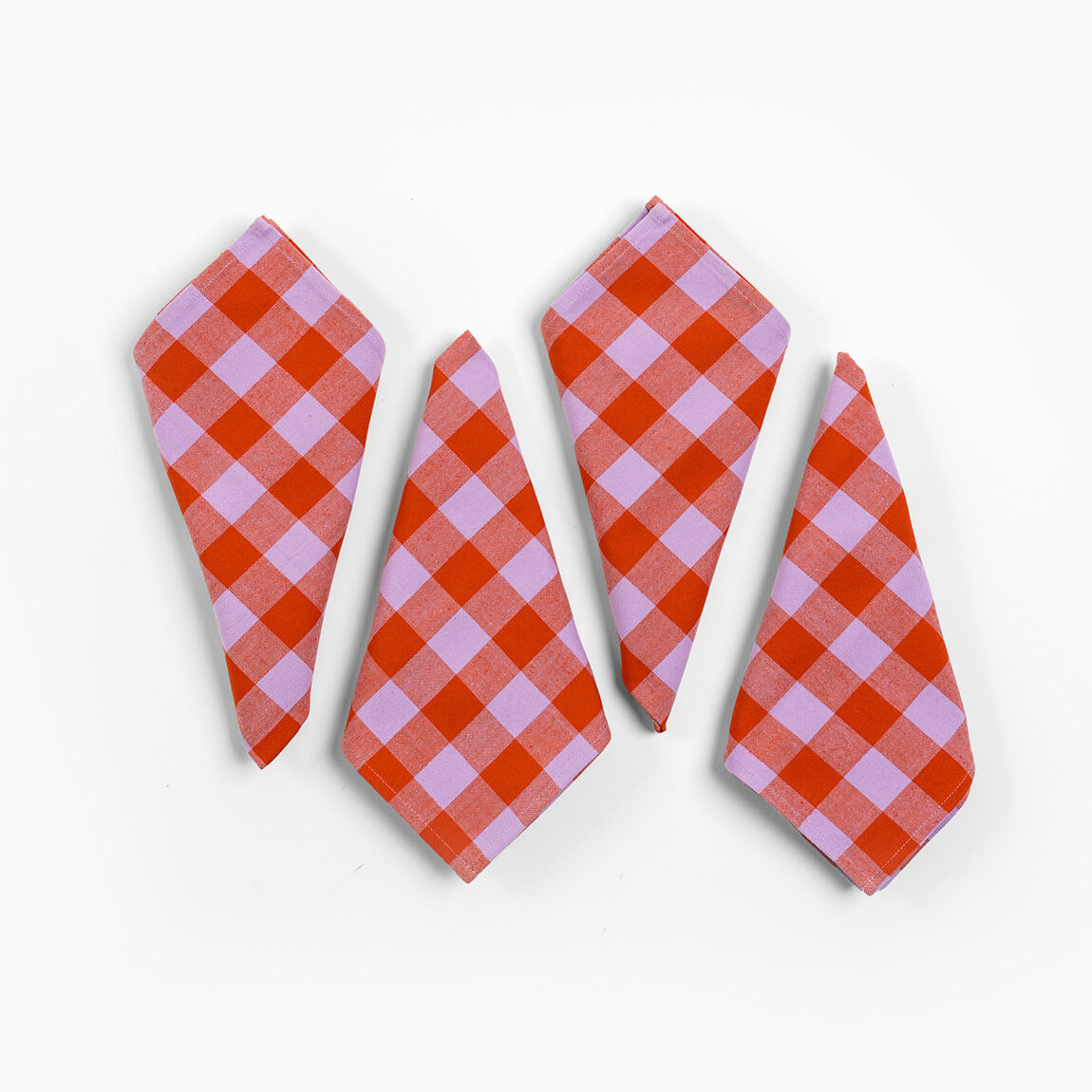 HTH Poppy Gingham Napkins