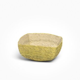 Makaua Handwoven Catchall Basket - amaranto yellow