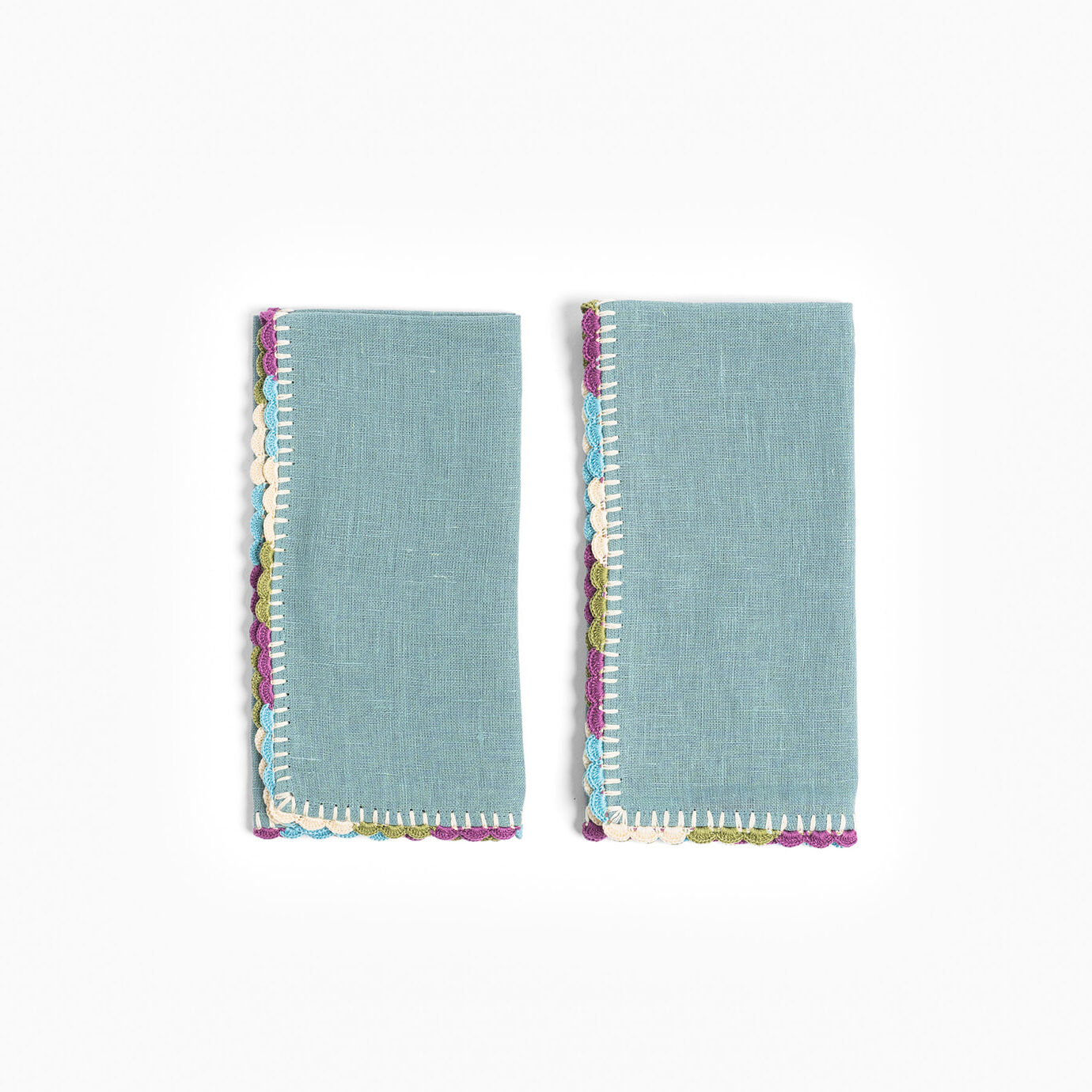 Luxor Napkins, aqua
